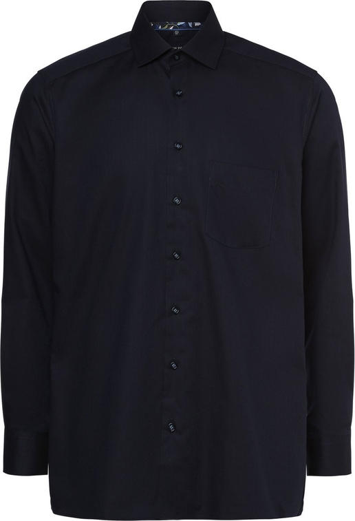 Czarna koszula Andrew James z bawełny w stylu casual z długim rękawem