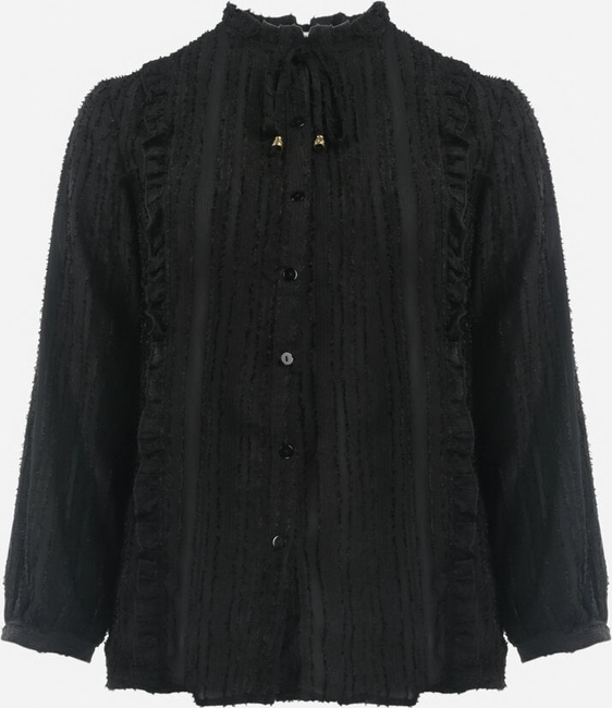 Czarna koszula born2be w stylu casual z tkaniny