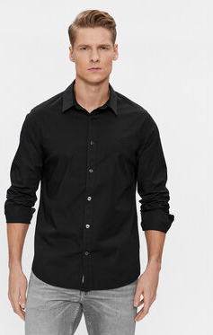 Czarna koszula Calvin Klein w stylu casual z długim rękawem