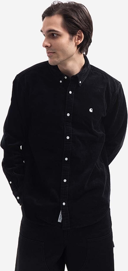 Czarna koszula Carhartt WIP z długim rękawem z bawełny