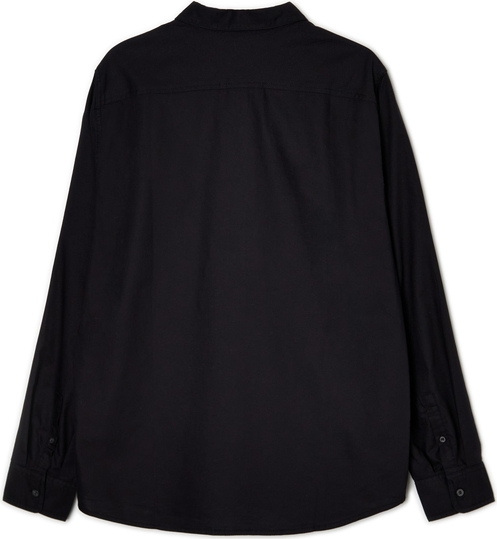 Czarna koszula Cropp z klasycznym kołnierzykiem z bawełny w stylu casual