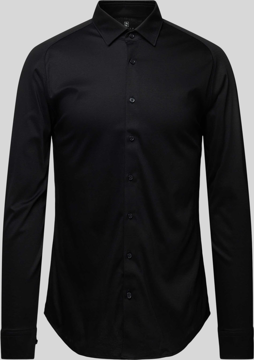 Czarna koszula Desoto z klasycznym kołnierzykiem