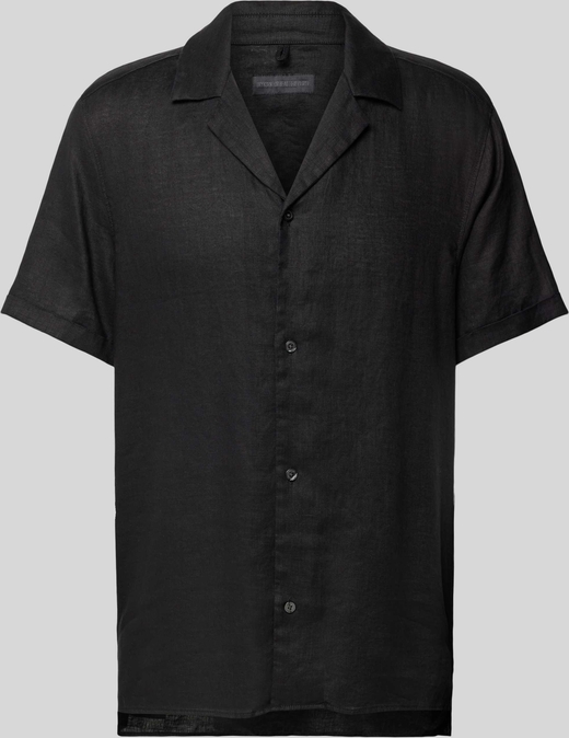 Czarna koszula Drykorn z krótkim rękawem w stylu casual