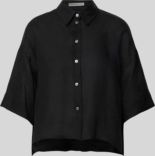 Czarna koszula Drykorn z lnu
