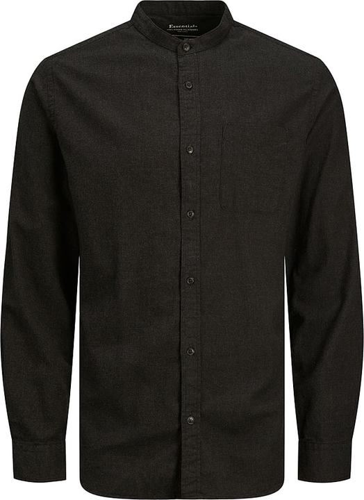 Czarna koszula Jack & Jones z bawełny z kołnierzykiem button down