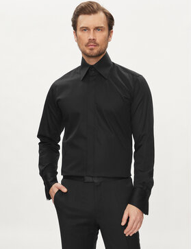 Czarna koszula Karl Lagerfeld z długim rękawem