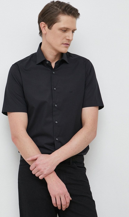 Czarna koszula Michael Kors w stylu casual z tkaniny