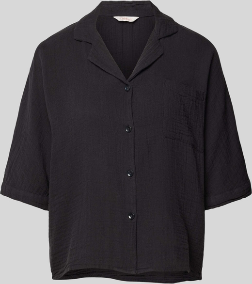 Czarna koszula Only z krótkim rękawem w stylu casual z bawełny