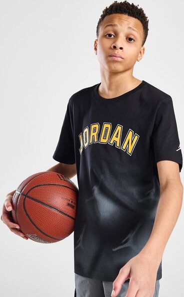 Czarna koszulka dziecięca Jordan z krótkim rękawem