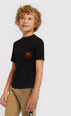 Czarna koszulka dziecięca Mayoral dla chłopców