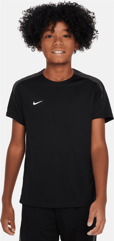 Czarna koszulka dziecięca Nike z krótkim rękawem dla chłopców