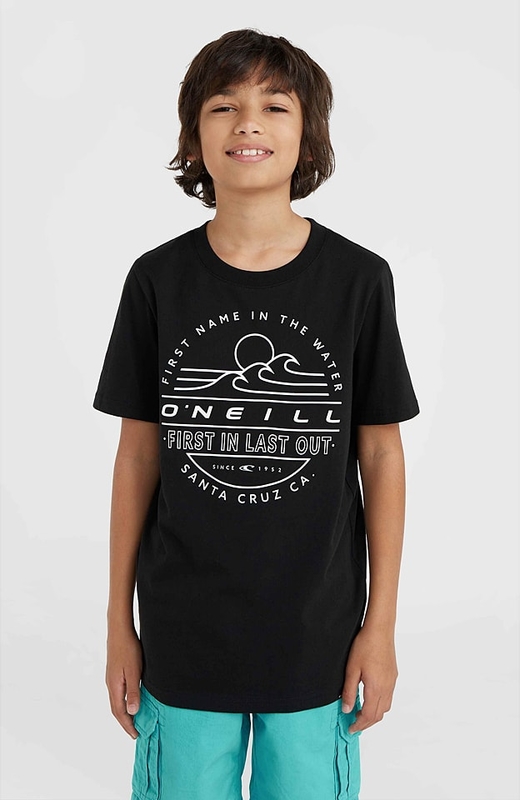 Czarna koszulka dziecięca O´neill dla chłopców z bawełny
