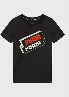 Czarna koszulka dziecięca Puma dla chłopców