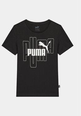Czarna koszulka dziecięca Puma dla chłopców