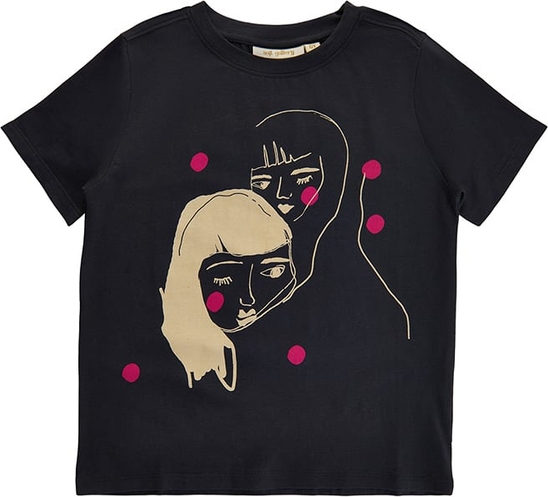 Czarna koszulka dziecięca Soft Gallery z bawełny dla chłopców