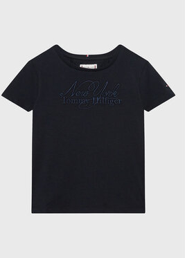 Czarna koszulka dziecięca Tommy Hilfiger