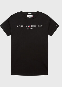 Czarna koszulka dziecięca Tommy Hilfiger