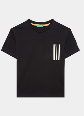 Czarna koszulka dziecięca United Colors Of Benetton dla chłopców