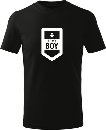 Czarna koszulka dziecięca Waragod dla chłopców z bawełny