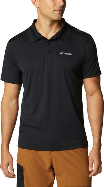 Czarna koszulka polo Columbia w stylu casual