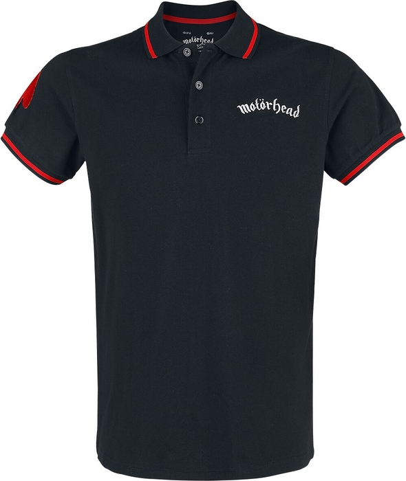 Czarna koszulka polo Emp z bawełny w stylu casual