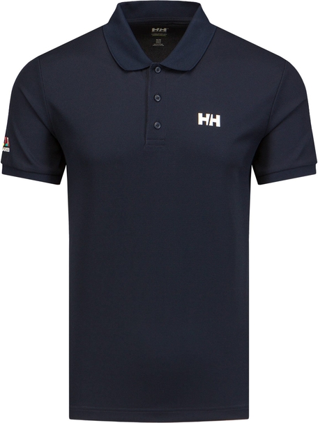 Czarna koszulka polo Helly Hansen w stylu casual