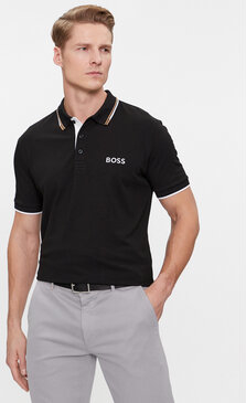 Czarna koszulka polo Hugo Boss