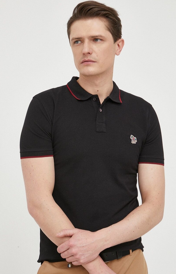 Czarna koszulka polo Ps Paul Smith w stylu casual
