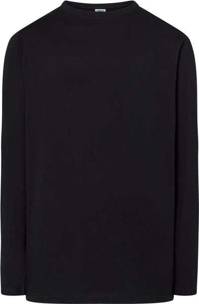 Czarna koszulka z długim rękawem JK Collection z bawełny z długim rękawem w stylu casual