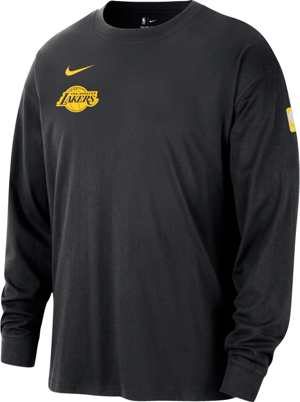 Czarna koszulka z długim rękawem Nike z długim rękawem w sportowym stylu