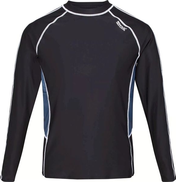 Czarna koszulka z długim rękawem Regatta w sportowym stylu