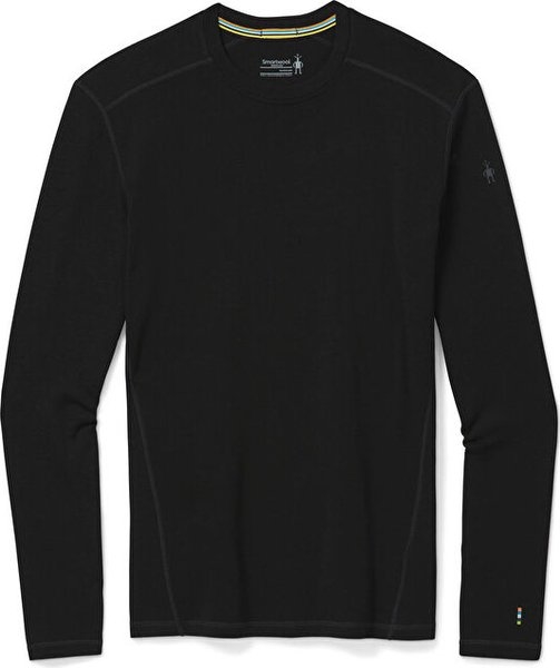 Czarna koszulka z długim rękawem Smartwool w stylu casual z wełny z długim rękawem