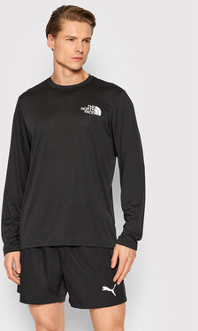 Czarna koszulka z długim rękawem The North Face w sportowym stylu