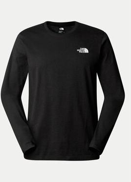 Czarna koszulka z długim rękawem The North Face z długim rękawem w sportowym stylu