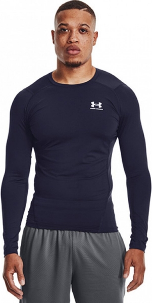 Czarna koszulka z długim rękawem Under Armour w sportowym stylu z długim rękawem