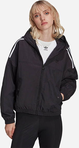 Czarna kurtka Adidas Originals bez kaptura krótka