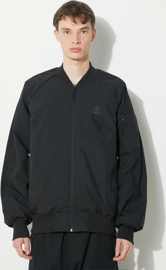 Czarna kurtka Adidas Originals w stylu casual