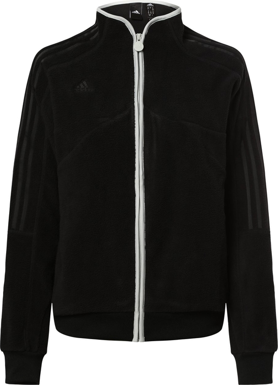 Czarna kurtka Adidas Sportswear przejściowa bez kaptura z polaru