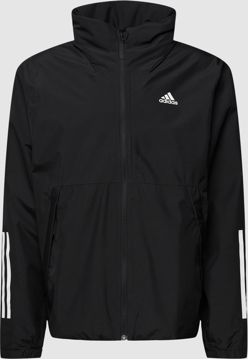 Czarna kurtka Adidas Sportswear w sportowym stylu z nadrukiem