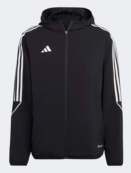 Czarna kurtka Adidas w sportowym stylu krótka