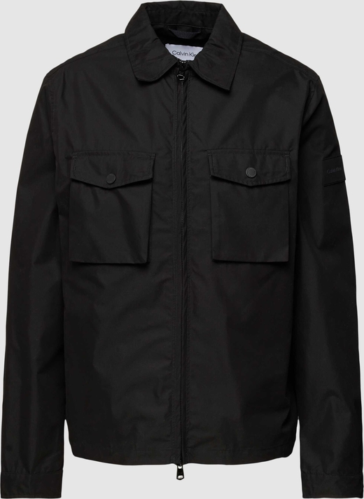 Czarna kurtka Calvin Klein z bawełny