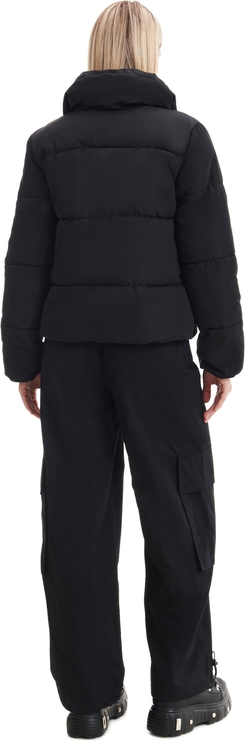 Czarna kurtka Cropp z tkaniny krótka w stylu casual
