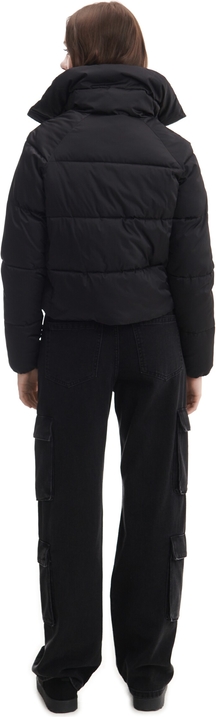 Czarna kurtka Cropp z tkaniny w stylu casual bez kaptura