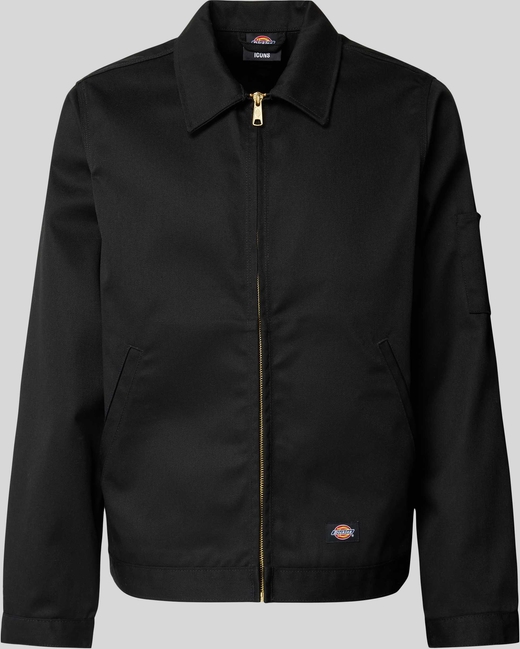 Czarna kurtka Dickies krótka w stylu casual z bawełny