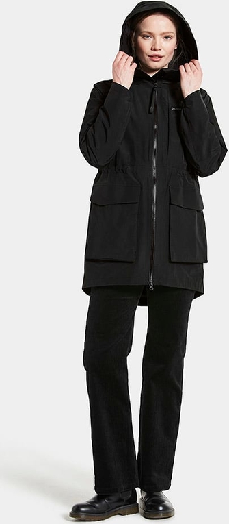 Czarna kurtka Didrikson z kapturem w stylu casual