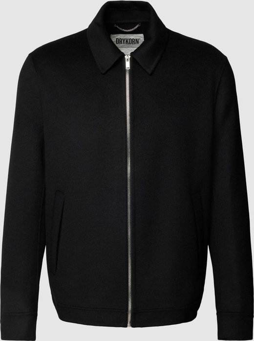 Czarna kurtka Drykorn z wełny w stylu casual krótka