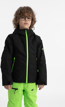 Czarna kurtka dziecięca 4F dla chłopców