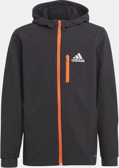 Czarna kurtka dziecięca Adidas dla chłopców