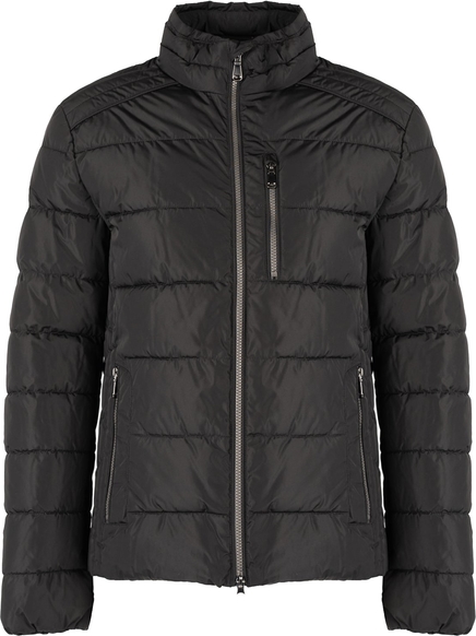 Czarna kurtka Geox z tkaniny w stylu casual krótka