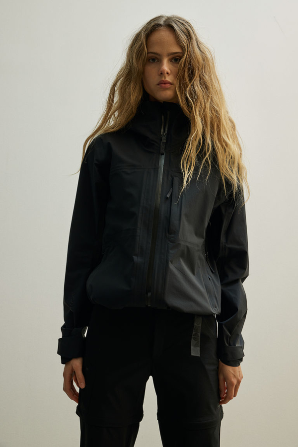 Czarna kurtka H & M krótka w stylu casual